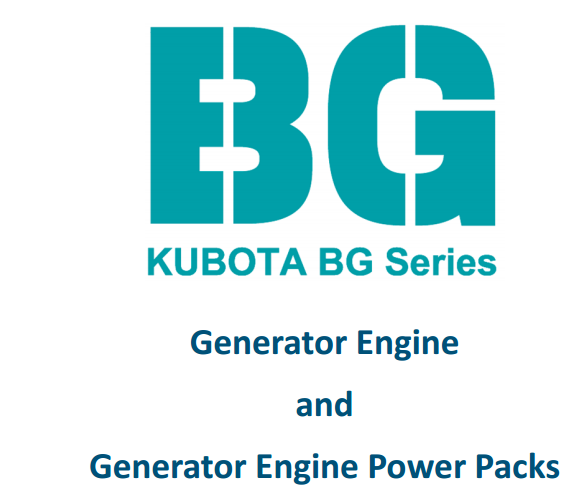 Kubota BG Series Kubota BG Series